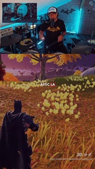 FORTNITE SANS CLAVIER, je joue avec une batterie. Voilà comment marche.