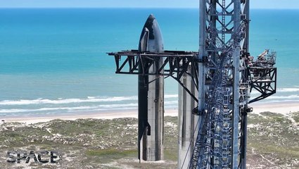 SpaceX Starship 25 Stacked On Super Heavy Booster 9 Ahead Of Next Flight