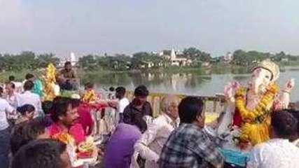 देवास :गणेश प्रतिमा विसर्जन को लेकर प्रशासन ने की तैयारी