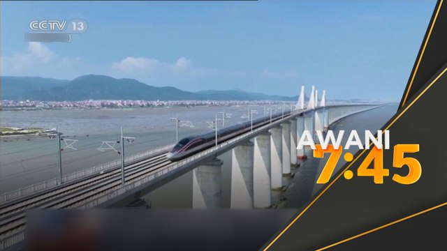 China lancar kereta api berkelajuan tinggi merentas laut pertama