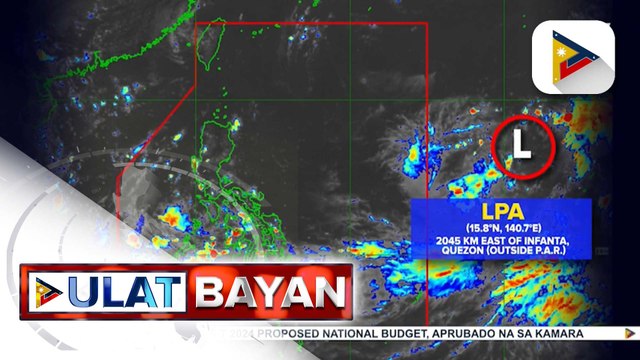 LPA sa labas ng PAR, posibleng maging ganap na bagyo