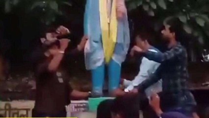 बैतूल: विवादों के बीच बाबा साहेब की प्रतिमा स्थापित,भीमसेना ने की स्थापना