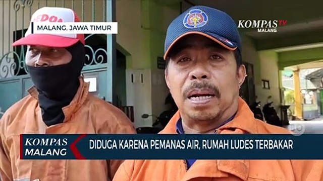 Diduga Karena Pemanas Air, Rumah Kos di Malang Ludes Terbakar