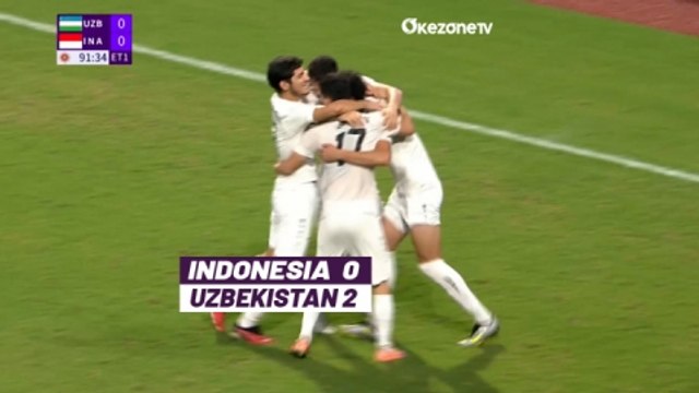 Highlights Timnas Indonesia U-24 vs Timnas Uzbekistan U-24 : TAKLUK 0-2, Garuda Muda Tersingkir