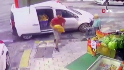 Bahçelievler'de patlama anı kamerada