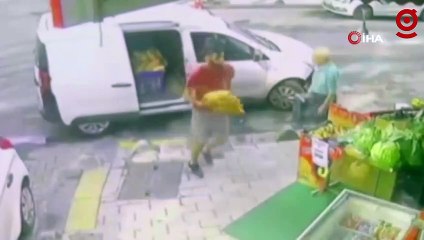 Bahçelievler'de patlama anı kamerada