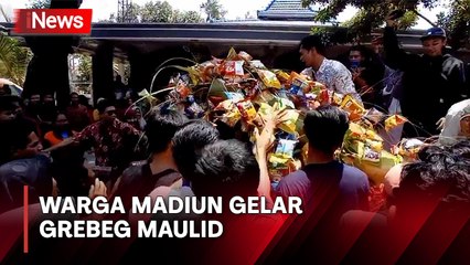 Tradisi Ratusan Tahun Warga Gelar Grebeg Maulid Nabi di Madiun, Ada Gunungan Jajanan