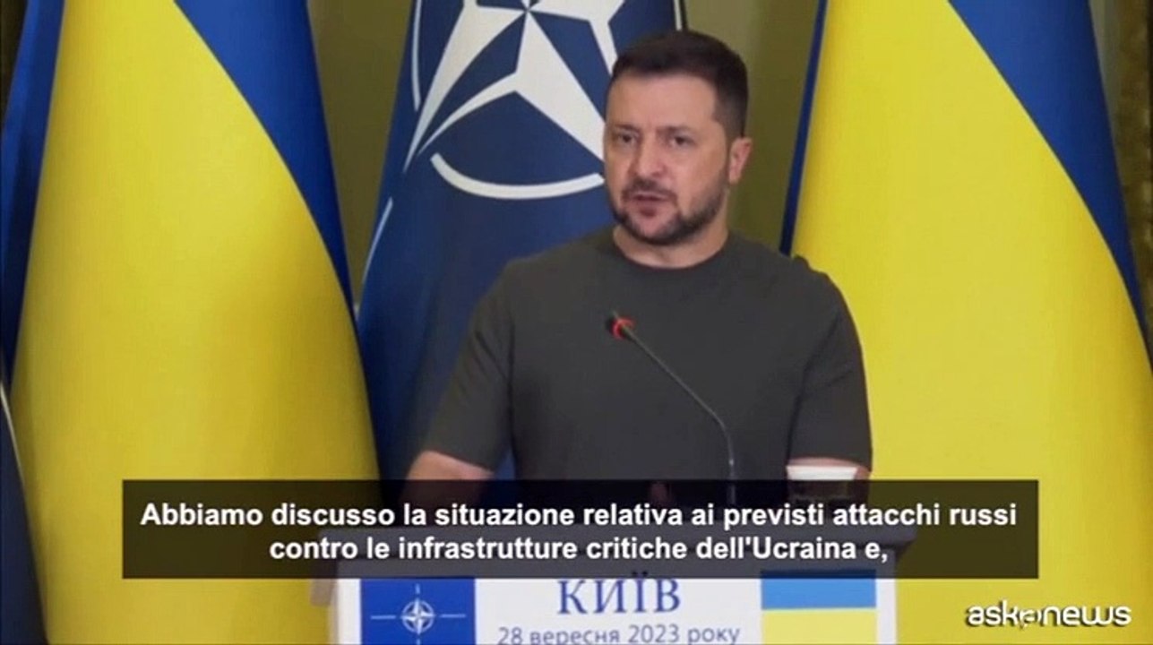 Zelensky chiede al capo della Nato pi? sistemi di difesa aerea
