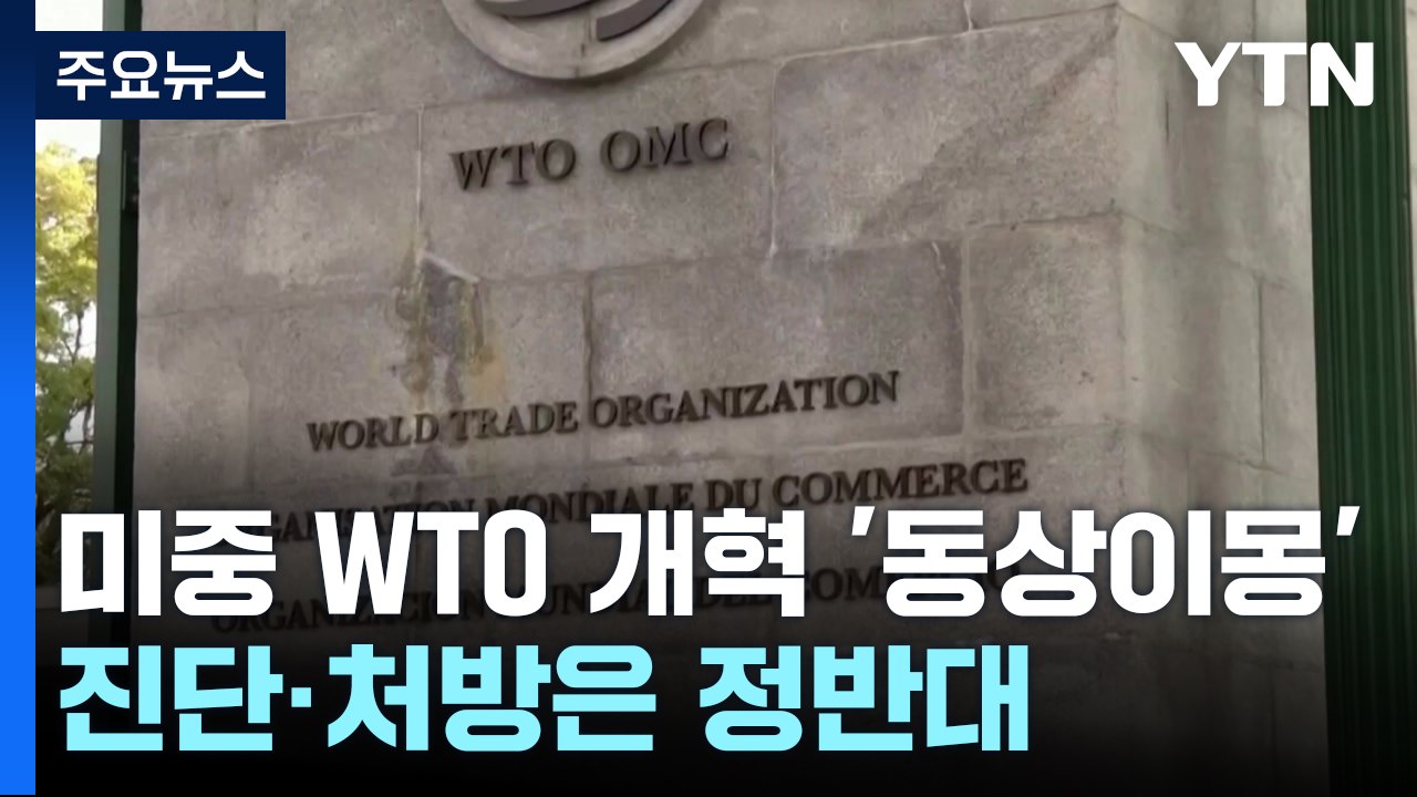 美中 WTO 개혁 '동상이몽'...진단과 처방은 정반대 / YTN