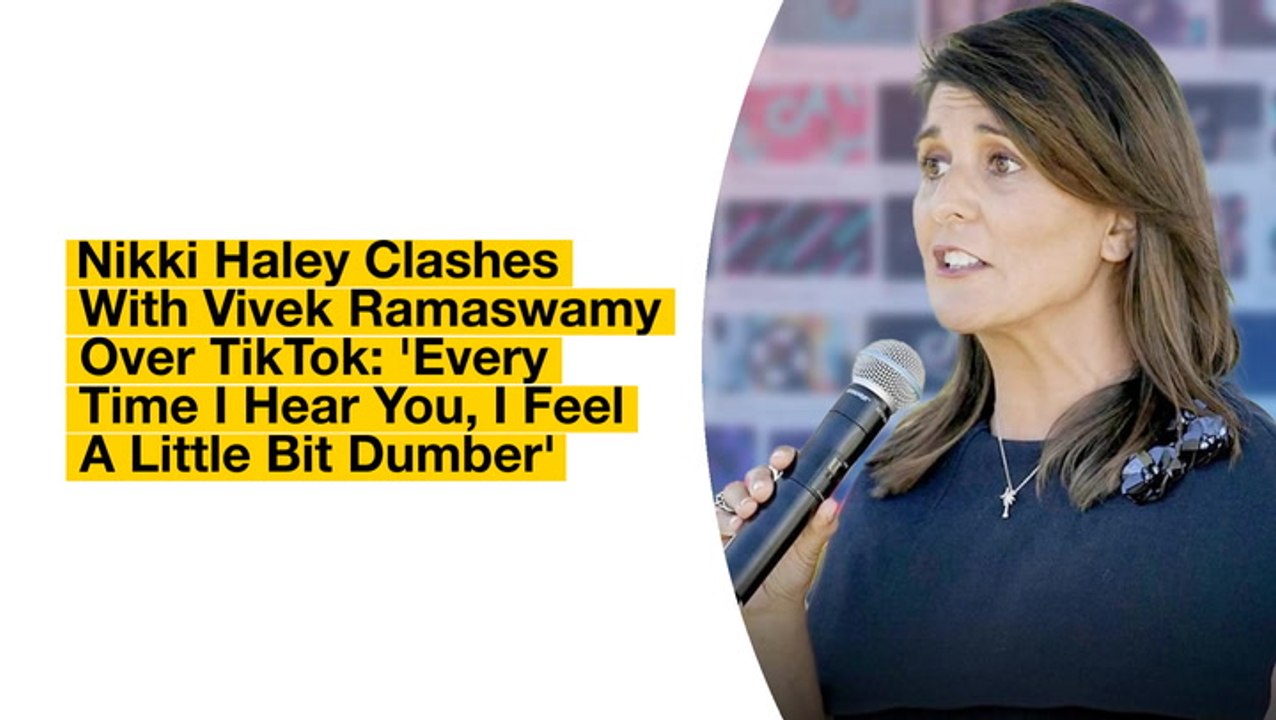 Nikki Haley Clashes With Vivek Ramaswamy Over TikTok: 'Every Time I Hear You, I Feel A Little Bit Dumber'