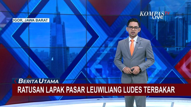 Kebakaran Melanda Pasar Leuwiliang Bogor, Empat Blok Kios Ludes Terbakar!