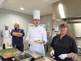 Le chef étoilé Nicolas Carro a cuisiné pour les étudiants de Brest