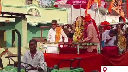बागीदौरा: गणपति विसर्जन को लेकर निकाली भव्‍य शोभायात्रा, किया स्‍वागत