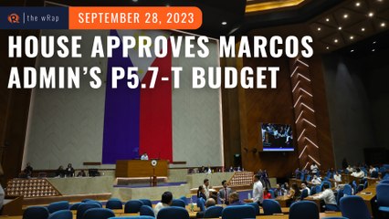 House passes Marcos admin's proposed P5.7-trillion budget for 2024