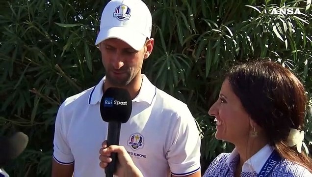 Ryder Cup, Djokovic: Mai vista cosi' tanta gente per vedermi giocare a golf