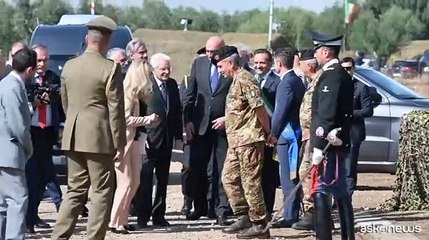 Mattarella e Crosetto all'esercitazione "Leone Alato" a Cagnano Varano