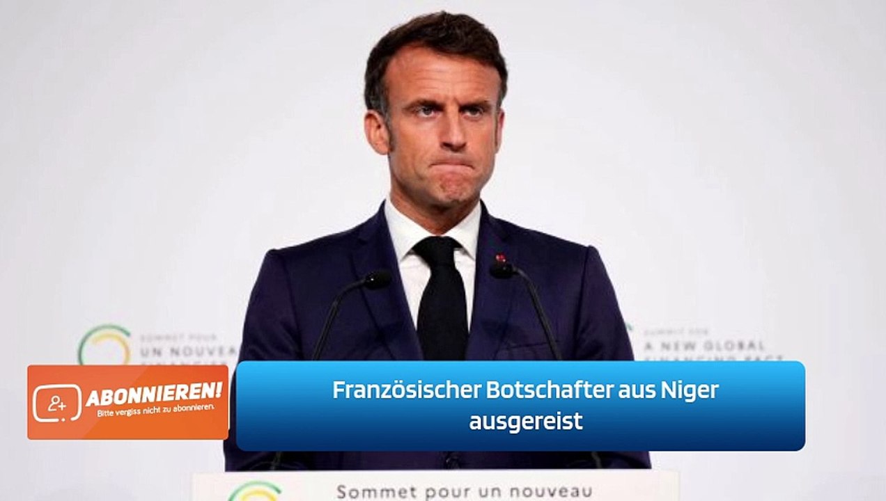 Französischer Botschafter aus Niger ausgereist