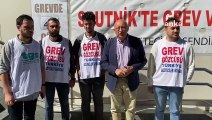 Le député du CHP Utku Çakırözer a rendu une visite de soutien aux journalistes en grève à Spoutnik Turquie