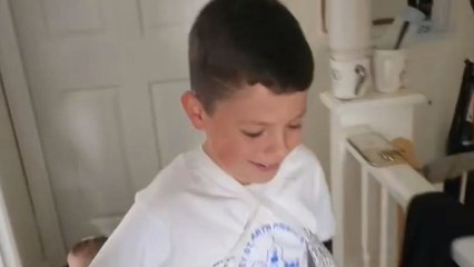 Son's spot-on morning mimicry of his mom reveals how well he knows her!