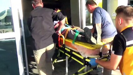 Sinop Orman İşletme Müdürlüğünün aracı dere yatağına devrildi, 2 kişi yaralandı