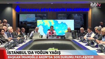 Dernière minute! Ekrem İmamoğlu： Les précipitations à Istanbul se poursuivront jusqu'à lundi