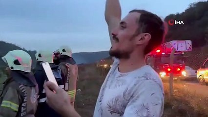 Arnavutköy'de mahsur kalan işçi: 'Çok üşüyorum'