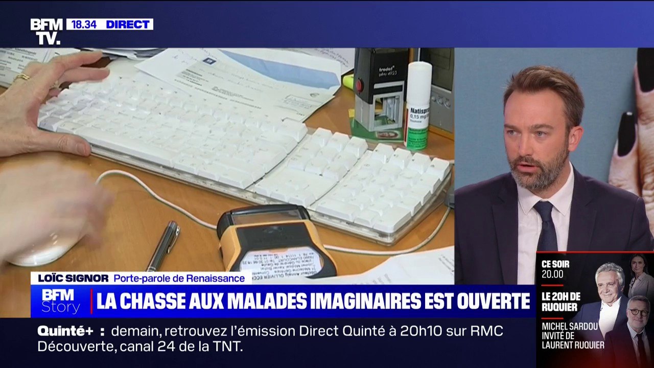 Arrêts maladie: "Limiter à moins de trois jours l'arrêt quand on est en téléconsultation permet d'éviter quelques abus", pour Loïc Signor (porte-parole de Renaissance)