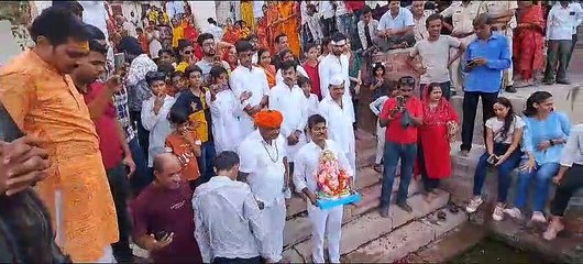 गं गणपतये नमो नम: के साथ निकली गणाधिपति की विसर्जन शोभायात्रा