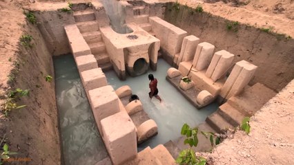 World Class Underground Water Slide Swimming Pool in Living Room