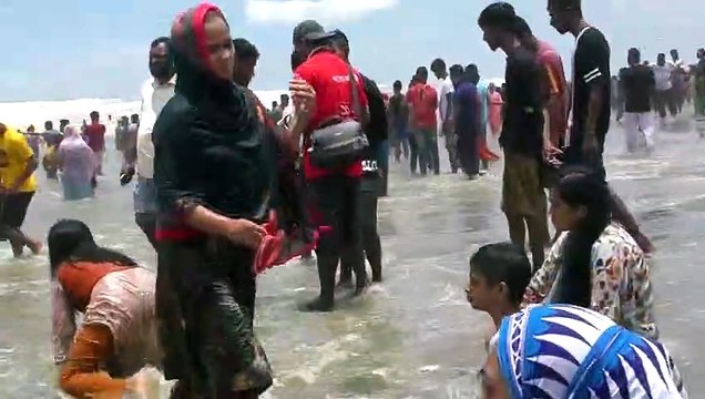 COXS BAZAR SEA BEACH __ Tour of Sugandha Beach _ Sea Bath Activities and