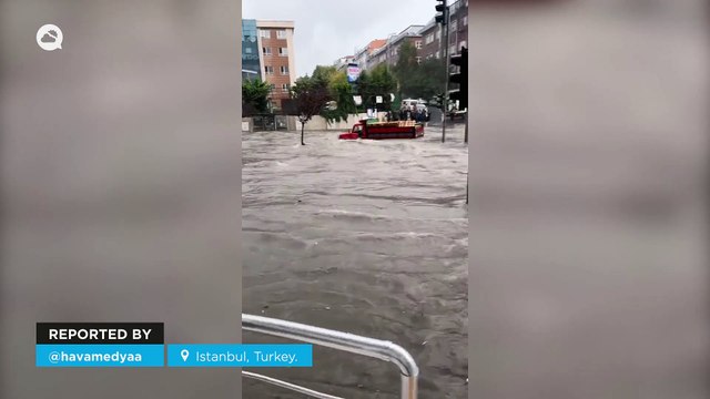 Catastrophic flooding in Istanbul, Turkey