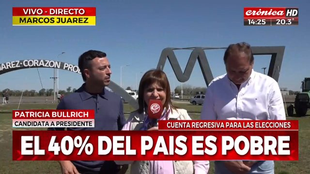 Patricia Bullrich: Necesitamos un plan ecónomico como el que tenemos nosotros