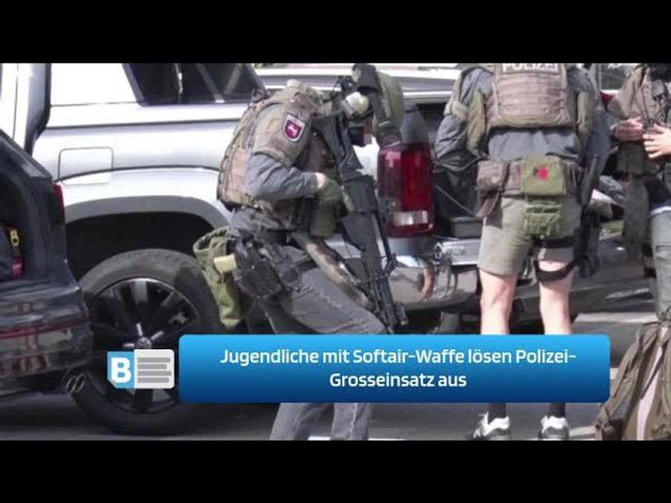 Jugendliche mit Softair-Waffe lösen Polizei-Grosseinsatz aus