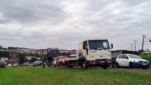 Acidente entre carro e caminhão é registrado na BR-277 em Cascavel