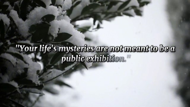 The Art of Guarding Life's Secrets: A Journey to Self-Preservation