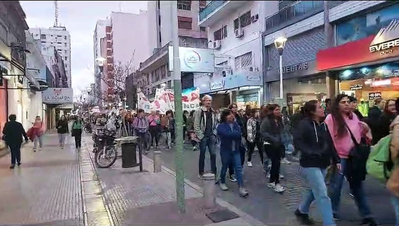 Manifestación en el centro
