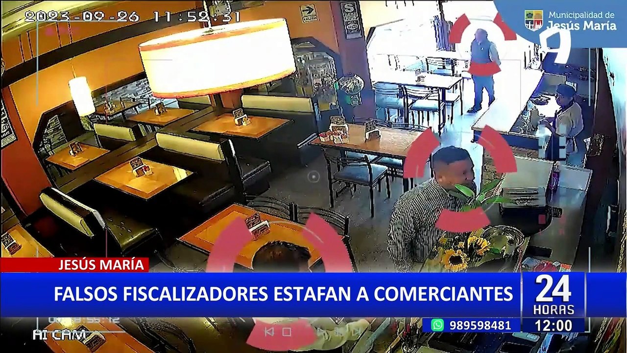 ¡Mucho cuidado! Sujetos se hacen pasar como fiscalizadores para estafar negocios en Jesús María