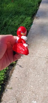 McDonald's Knuckles Sonic the Hedgehog 2 Toy - Slide Test