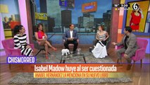 Isabel Madow huye al ser cuestionada por el libro de Anabel Hernández