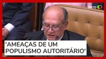 Gilmar Mendes faz discurso em defesa ao STF durante posse de Barroso