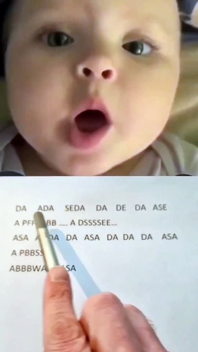 Baby pronunciation funny video