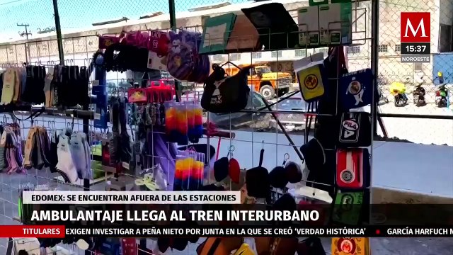 Operativos contra comercio informal en estaciones del Tren Interurbano del Estado de México