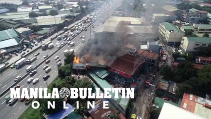 Fire hits industrial building in Valenzuela