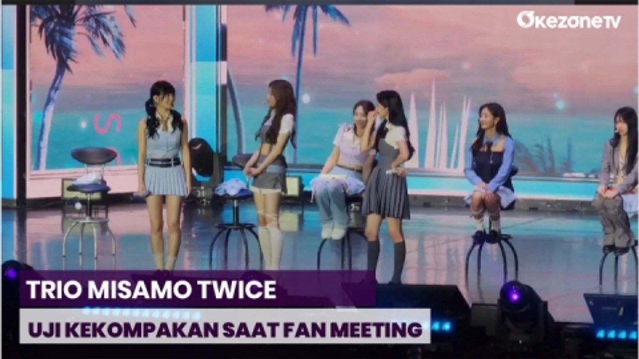 Aksi Mina, Momo, dan Sana TWICE Saat Uji Kekompakan di Fan Meeting Jakarta