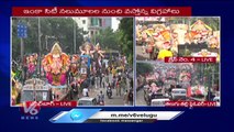 Huge Number Of Ganesh At Tank Bund | Hyderabad | Ganesh Festival 2023 | V6 News