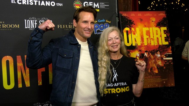 Peter Facinelli and Frances Fisher On Fire Special Screening Red Carpet Event