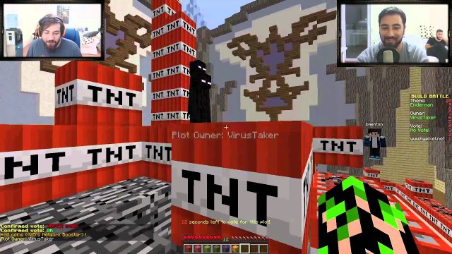 Minecraft Yapı Kapışmaları (Build Battle) Enderwoman Ve Taç Bardağı Yapımı