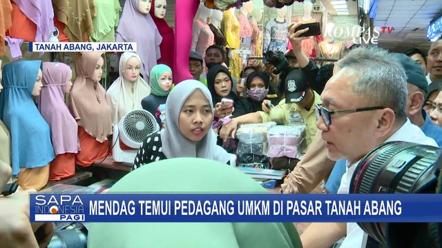 Temui Pedagang UMKM di Tanah Abang, Zulhas Pastikan Permendag Soal Social Commerce Telah Berlaku