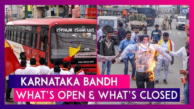 Karnataka Bandh: 12-Hour Shut Down Over Cauvery Water Issue, Know What’s Open & What’s Closed