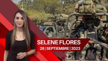 Enfrentamiento entre ejercito y Crimen organizado en Chiapas. Selene Flores, 28 de septiembre de 2023
